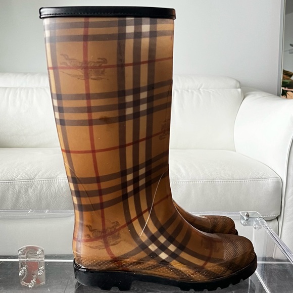 BURBERRY NOVA CHECK RAINBOOTS - Picture 5 of 10